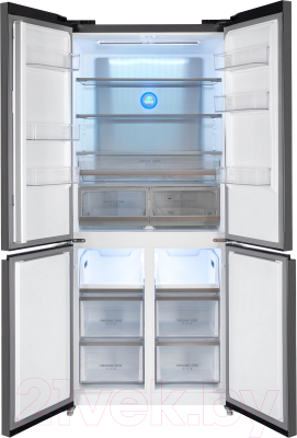 Холодильник с морозильником Hiberg RFQ-600DX NFGM Inverter