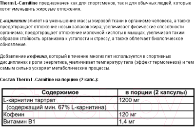 L-карнитин Fitmax Therm (90шт)