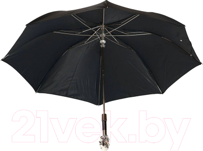 Зонт складной Pasotti Auto Bracco Silver Oxford Black