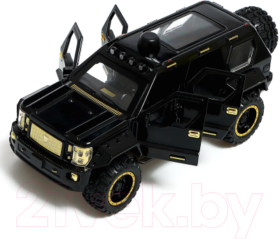 Масштабная модель автомобиля Автоград Джип Армия / 9482774 (черный)