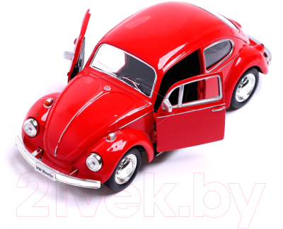 Масштабная модель автомобиля Автоград Volkswagen Beetle 1967 / 3098625 (красный)