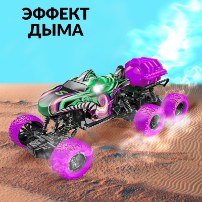 Радиоуправляемая игрушка Автоград Джип Monster / 7707466 (зеленый)