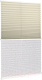 Штора-плиссе Delfa Basic Blo СПШ-37502/1102 Basic Transparent (73x160, кремовый/белый) - 