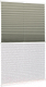 Штора-плиссе Delfa Basic Blo СПШ-37201/1102 Basic Transparent (43x160, серый/белый) - 