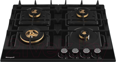 Изображение товара Газовая варочная панель Weissgauff HGG 6445 BL Volcano Burner