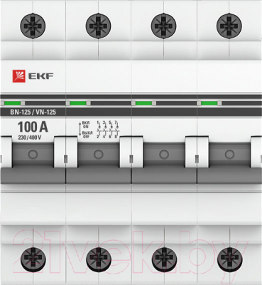 Изображение товара Выключатель нагрузки EKF PROxima ВН-125 4P 100А / SL125-4-100-pro