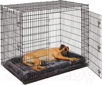 Лежанка для животных Midwest Pet Bed для собак и кошек / 40224-GY (61x46см, серый)