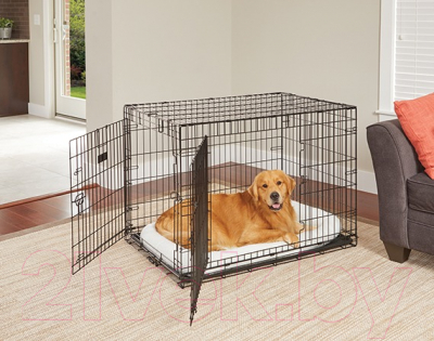 Лежанка для животных Midwest Pet Bed для собак и кошек / 40222 (55x33см, белый)