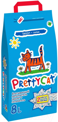 Наполнитель для туалета Prettycat Naturel / 621427 (4кг/8л)