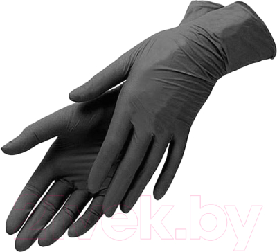 Перчатки одноразовые Merida Нитриловые 9320 (L, 50шт, черный)
