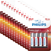 Комплект батареек Philips AA LR6 4xBL (12x4шт) - 
