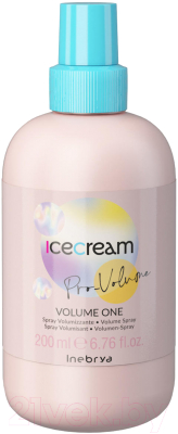 Спрей для волос Inebrya Icecream Pro-Volume Для объема тонких и ослабленных волос (200мл)