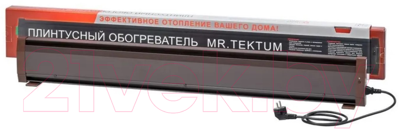 Теплый плинтус электрический Mr.Tektum Smart Line 1.1м правый