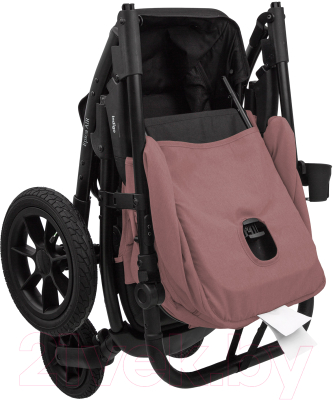 Детская прогулочная коляска INDIGO Epica XL Air с сумкой (розовый)