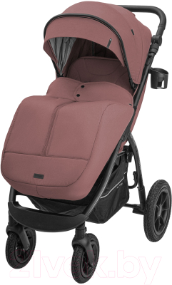 Детская прогулочная коляска INDIGO Epica XL Air с сумкой (розовый)