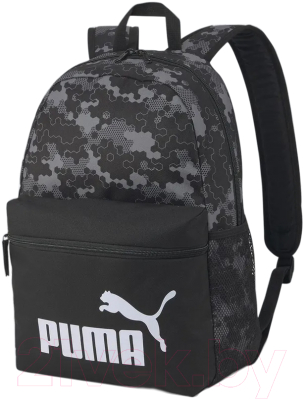 Рюкзак спортивный Puma Phase AOP Backpack / 07804610 (черный/серый)