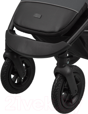 Детская прогулочная коляска INDIGO Epica XL Air с сумкой (темно-серый)