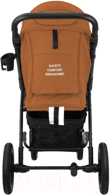 Детская прогулочная коляска INDIGO Epica XL Air с сумкой (терракот)