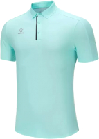 Футболка спортивная Kelme Short Sleeve Polo Shirt / 8251PL1006-328 (M, голубой) - 