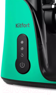Соковыжималка электрическая Kitfort KT-1141-2 (черный/зеленый)