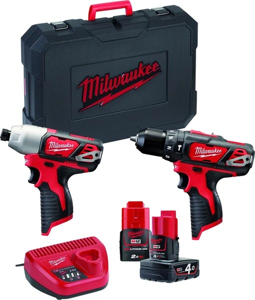 Набор электроинструмента Milwaukee М12 ВPP2В-421С / 4933443497