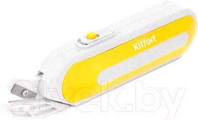 Ножницы электрические для шитья Kitfort KT-6045-1 (белый/желтый)