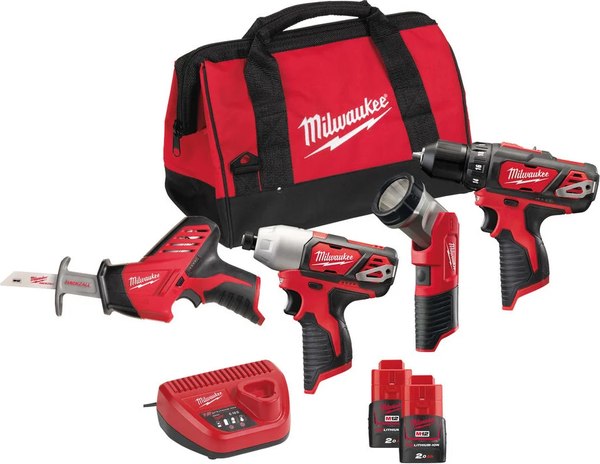 Набор электроинструмента Milwaukee М12 ВPP4А-202В / 4933441240
