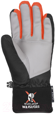 Перчатки лыжные Reusch Warrior R-TEX XT Junior / 6361250-7810 (р-р 6.5, Black/White/Fluo Red)