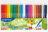 Фломастеры Centropen Colour World 7 7550 2484/7 7550 2401 (24цв) - 