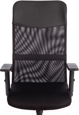 Кресло офисное Tetchair Practic Plt кожзам/ткань (черный)