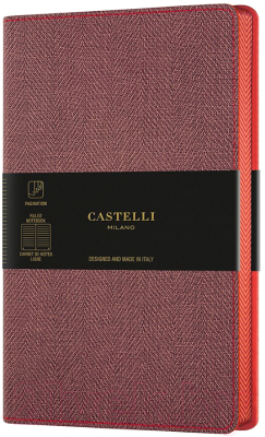 Записная книжка CASTELLI Harris Red / 0QC6D9-387 (красный)