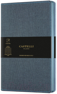 Записная книжка CASTELLI Harris Blue / 0QC6D9-389 (синий/голубой)