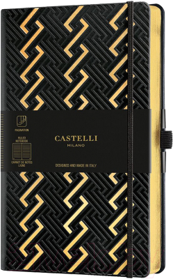 Записная книжка CASTELLI Roman Gold / 0QC6QR-464 (черный/золото)