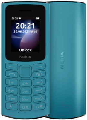 Мобильный телефон Nokia 105 ТА-1557 / 1GF019CPG6C02 (голубой)