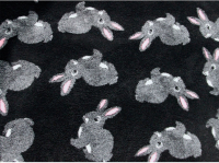 Подстилка для животных Profleece Кролики PF025 (черный/серый/розовый) - 