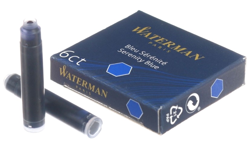 Чернила для перьевой ручки Waterman International / S0110950 (6шт, синий) — фото 4