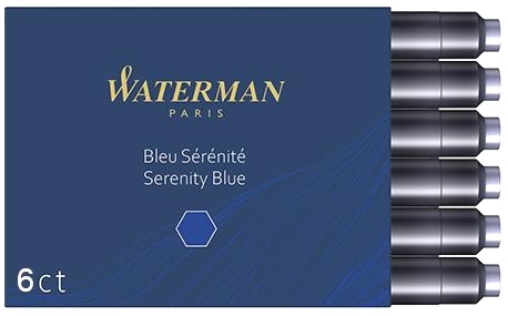 Чернила для перьевой ручки Waterman International / S0110950 (6шт, синий) — фото 2