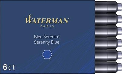 Чернила для перьевой ручки Waterman International / S0110950 (6шт, синий)