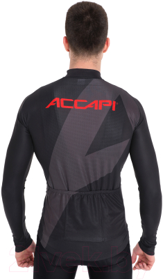 Велоджерси Accapi Long Sleeve Shirt Full Zip / B0021-05 (L, черный)
