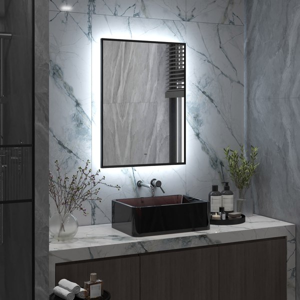 Купить Зеркало Континент Meridian Black Led 60x80 в Бобруйске