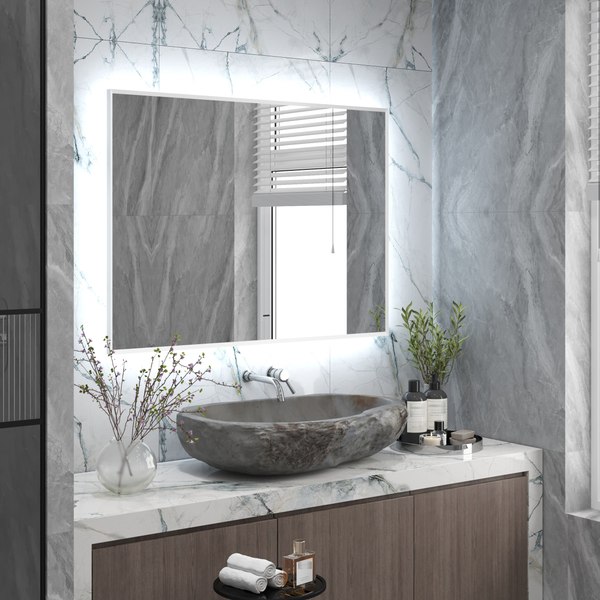 Купить Зеркало Континент Meridian White Led 100x70 в Бобруйске