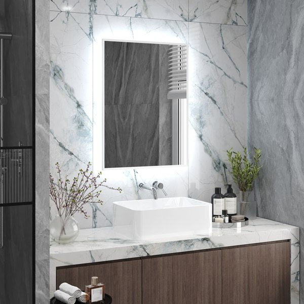 Купить Зеркало Континент Meridian White Led 60x80 в Бобруйске