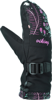 Варежки лыжные VikinG Tanuka Mitten / 113/25/7022-0946 (р.6, черный/разноцветный) - 