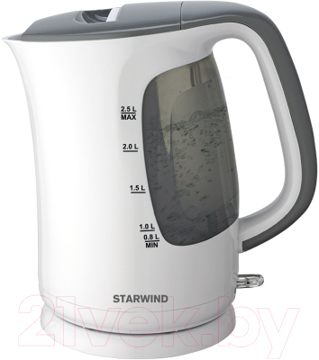 Электрочайник StarWind SKG3025 (белый/серый)