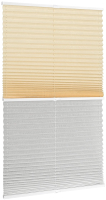 Штора-плиссе Delfa Basic Crush СПШ-35501/3504 Basic Transparent (68x160, ваниль/белый) - 