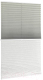 Миниатюра изображения товара Штора-плиссе Delfa Basic Crush СПШ-35202/3504 Basic Transparent (52x160, серый/белый)