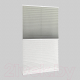 Миниатюра изображения товара Штора-плиссе Delfa Basic Crush СПШ-35202/3504 Basic Transparent (81x160, серый/белый)