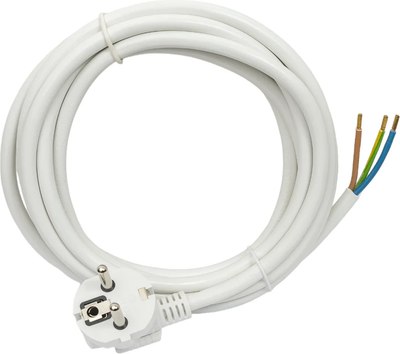 Шнур сетевой Rexant 11-1325 (3м, белый) - 