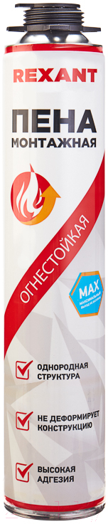 Пена монтажная Rexant Огнестойкая 89-0912