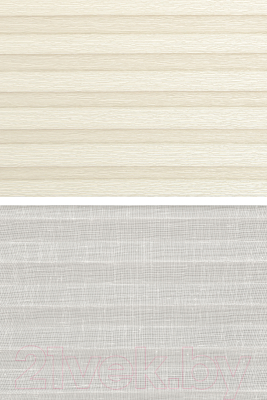 Штора-плиссе Delfa Basic Walnut СПШ-3402/1102 Basic Transparent (34x160, кремовый/белый)